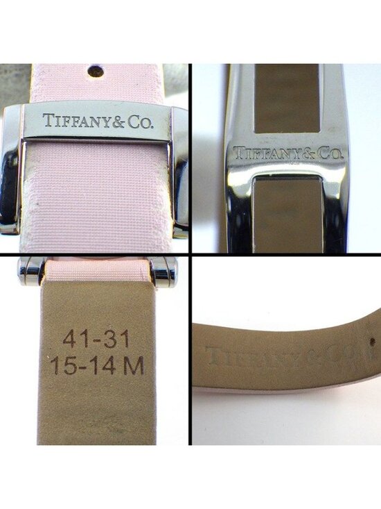 Tiffany & Co Watch Atlas Heart Date Roman Index Pink Dial SS Ceramic Satin main image 4